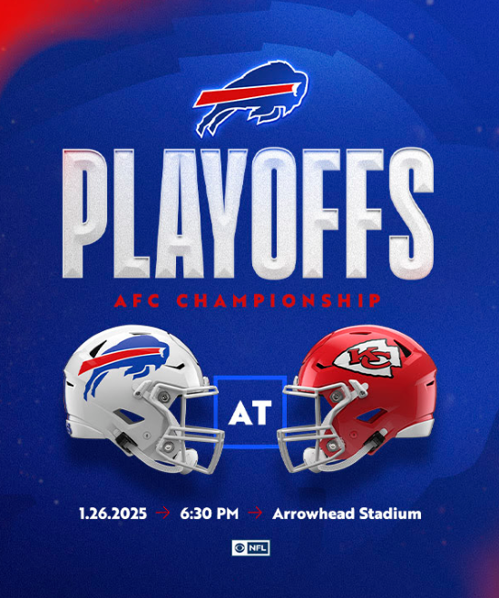 Buffalo Bills at Kansas City Chiefs 2025 AFC Championship Game CBS